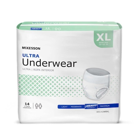 Mckesson Heavy Absorbent Underwear, X-Large, 14PK UWBXL